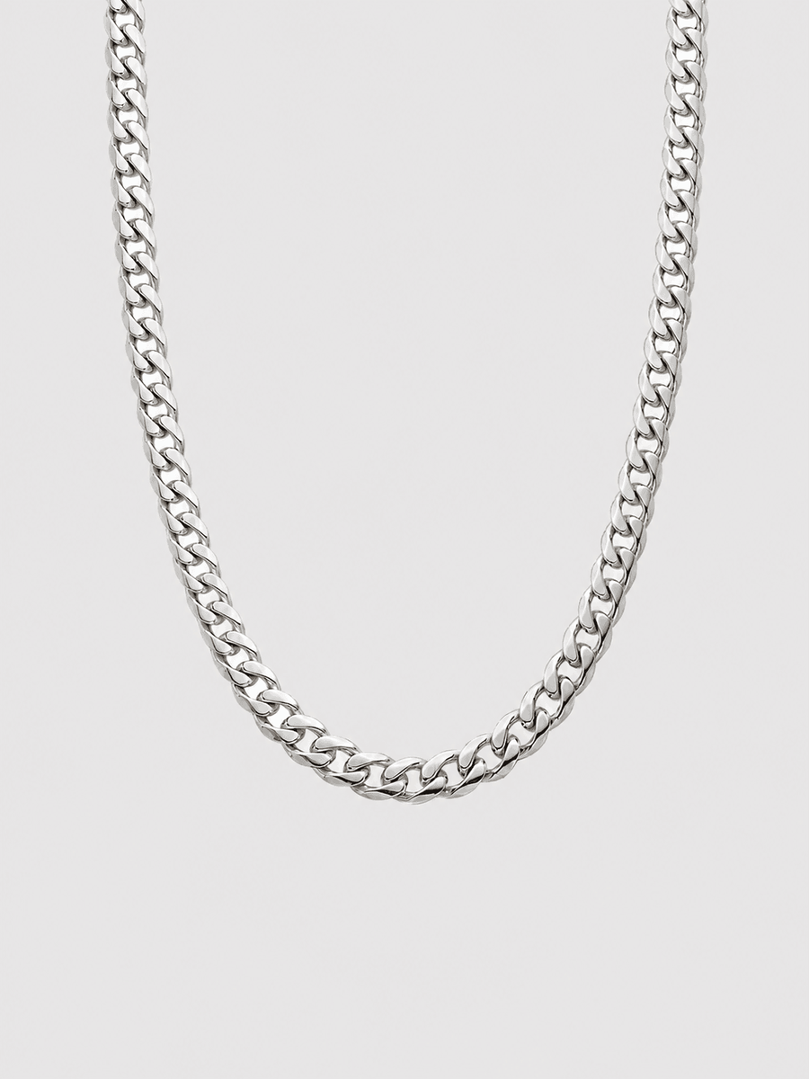 925 Sterling Silber Panzerkette massiv rhodiniert Aurify
