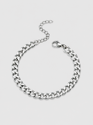 Panzerarmband Massiv Edelstahl