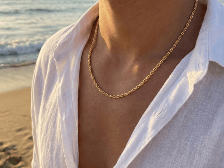 Aurify Kordelkette Massiv Edelstahl