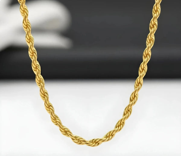 Aurify Kordelkette Massiv Edelstahl