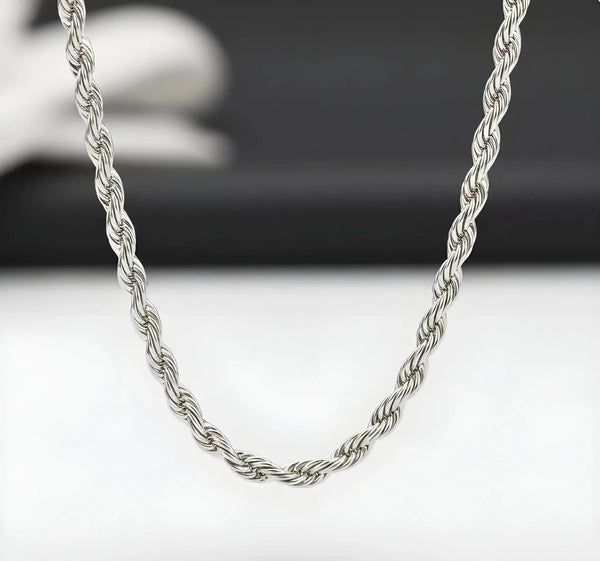 Aurify Kordelkette Massiv Edelstahl