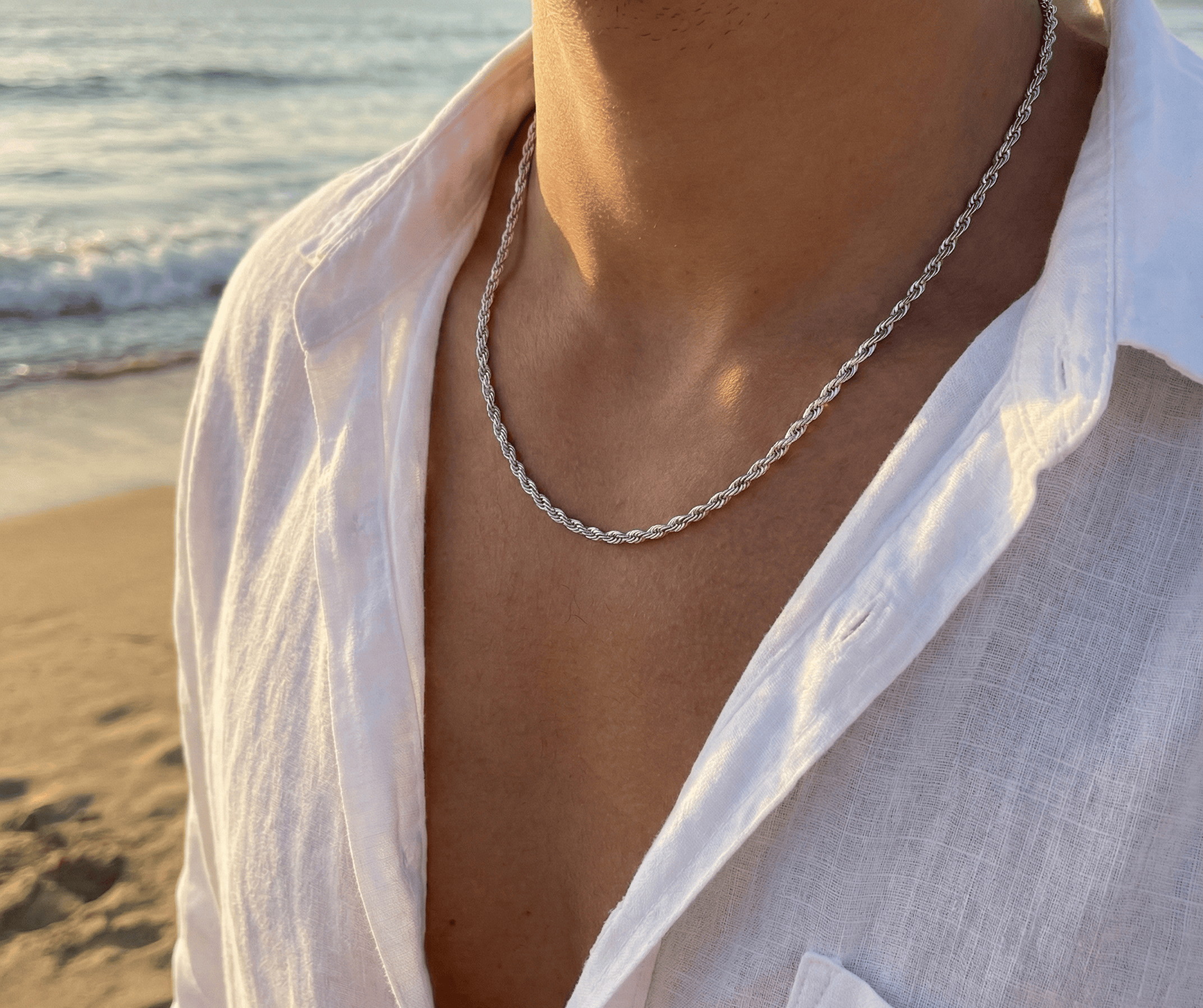 Aurify Kordelkette Massiv Edelstahl