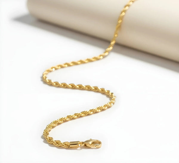 Aurify Kordelkette Massiv Edelstahl