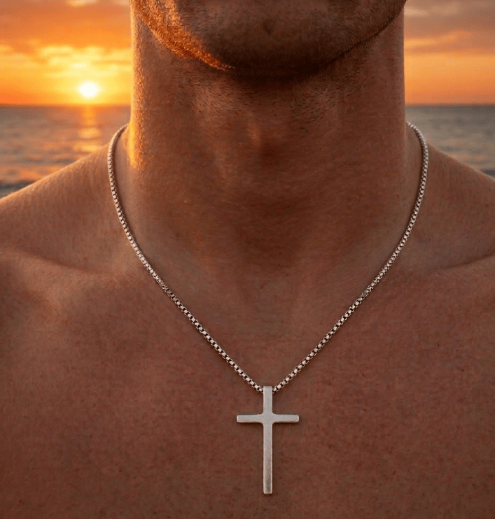 Aurify Kreuz Halskette Edelstahl