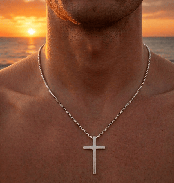Aurify Kreuz Halskette Edelstahl
