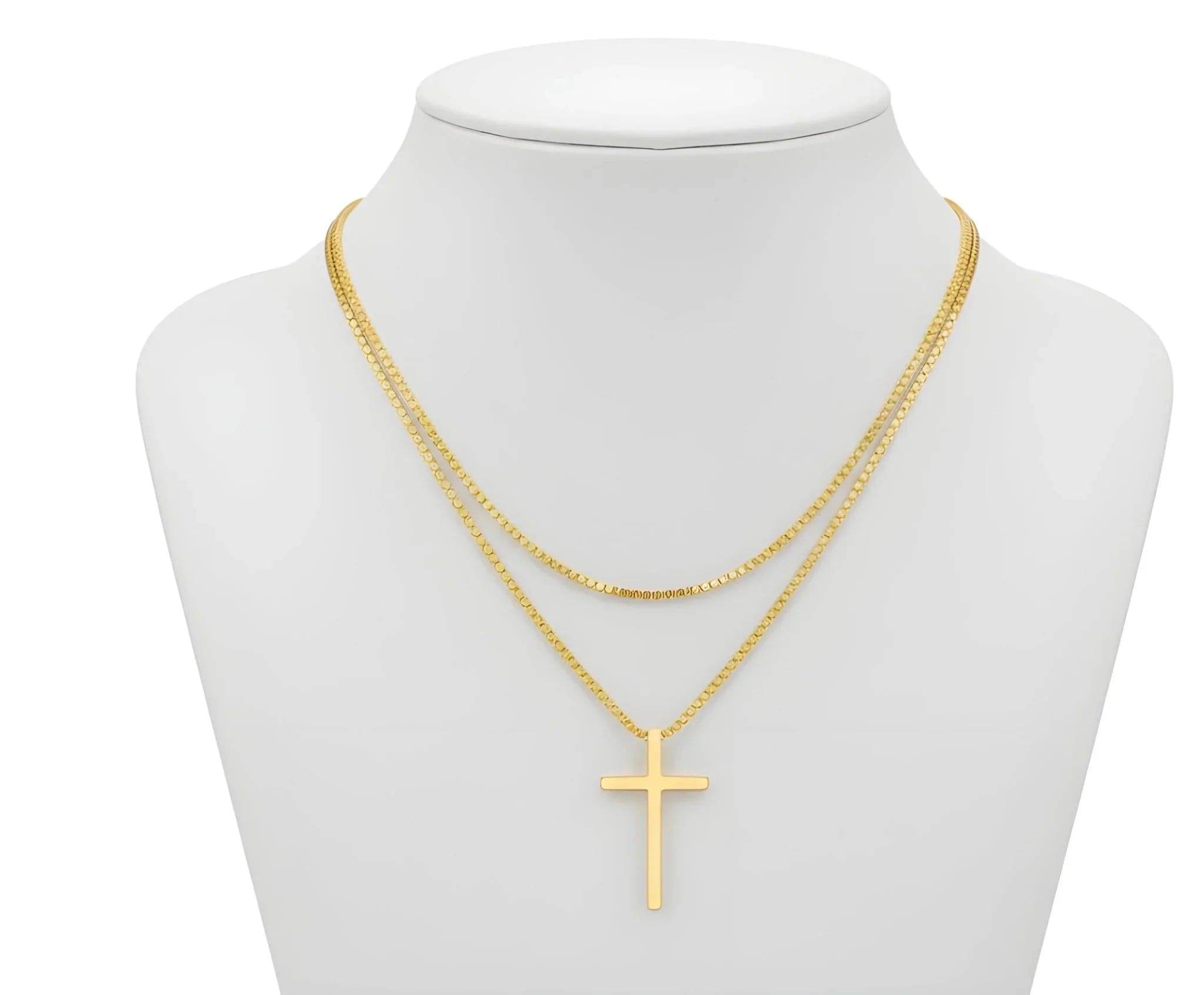 Aurify Kreuz Halskette Edelstahl