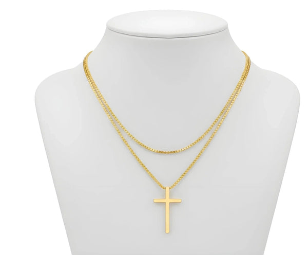 Aurify Kreuz Halskette Edelstahl