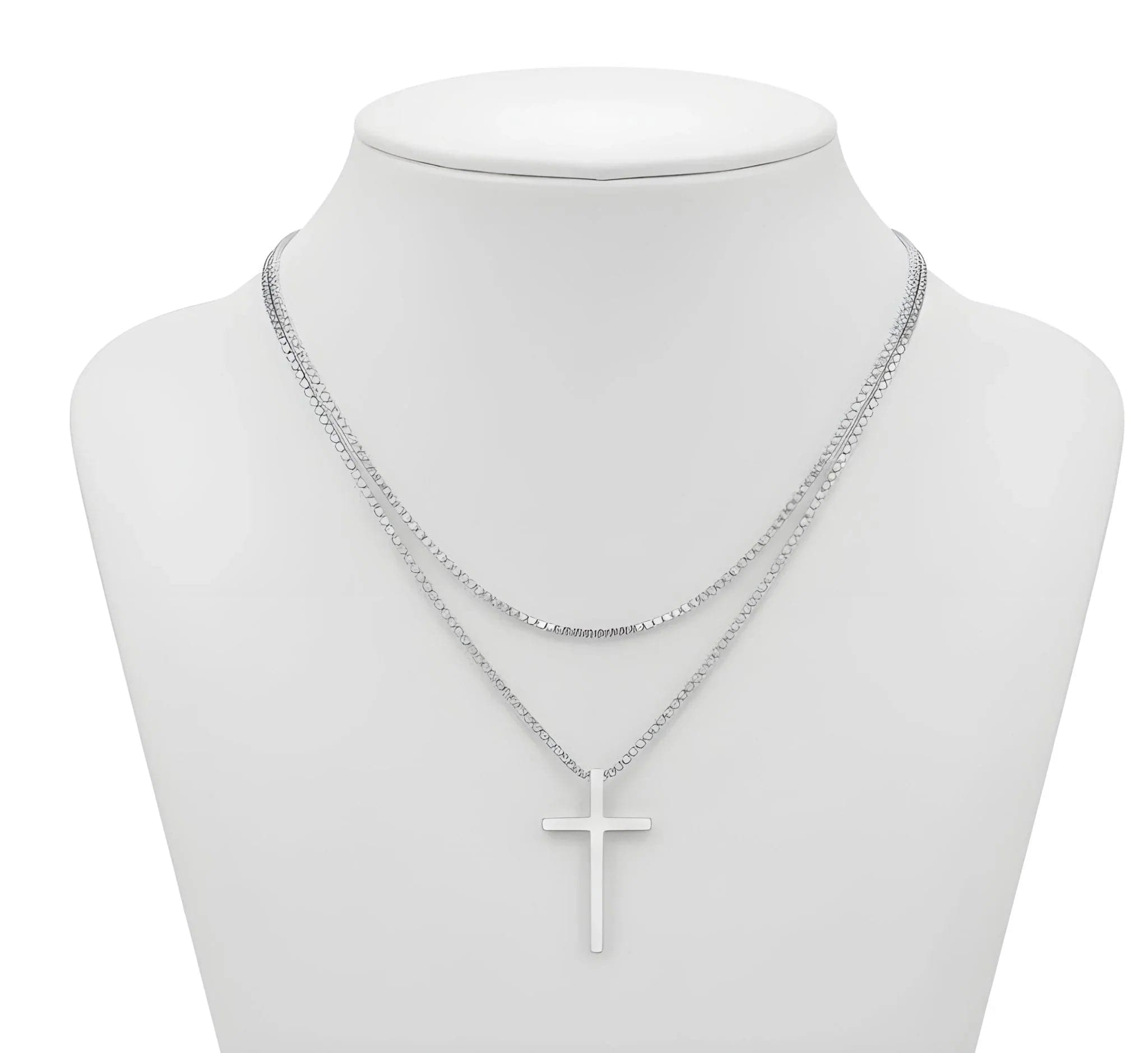 Aurify Kreuz Halskette Edelstahl