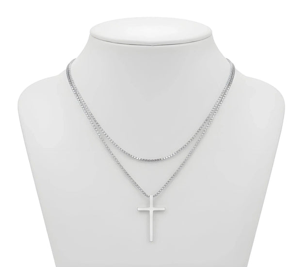 Aurify Kreuz Halskette Edelstahl