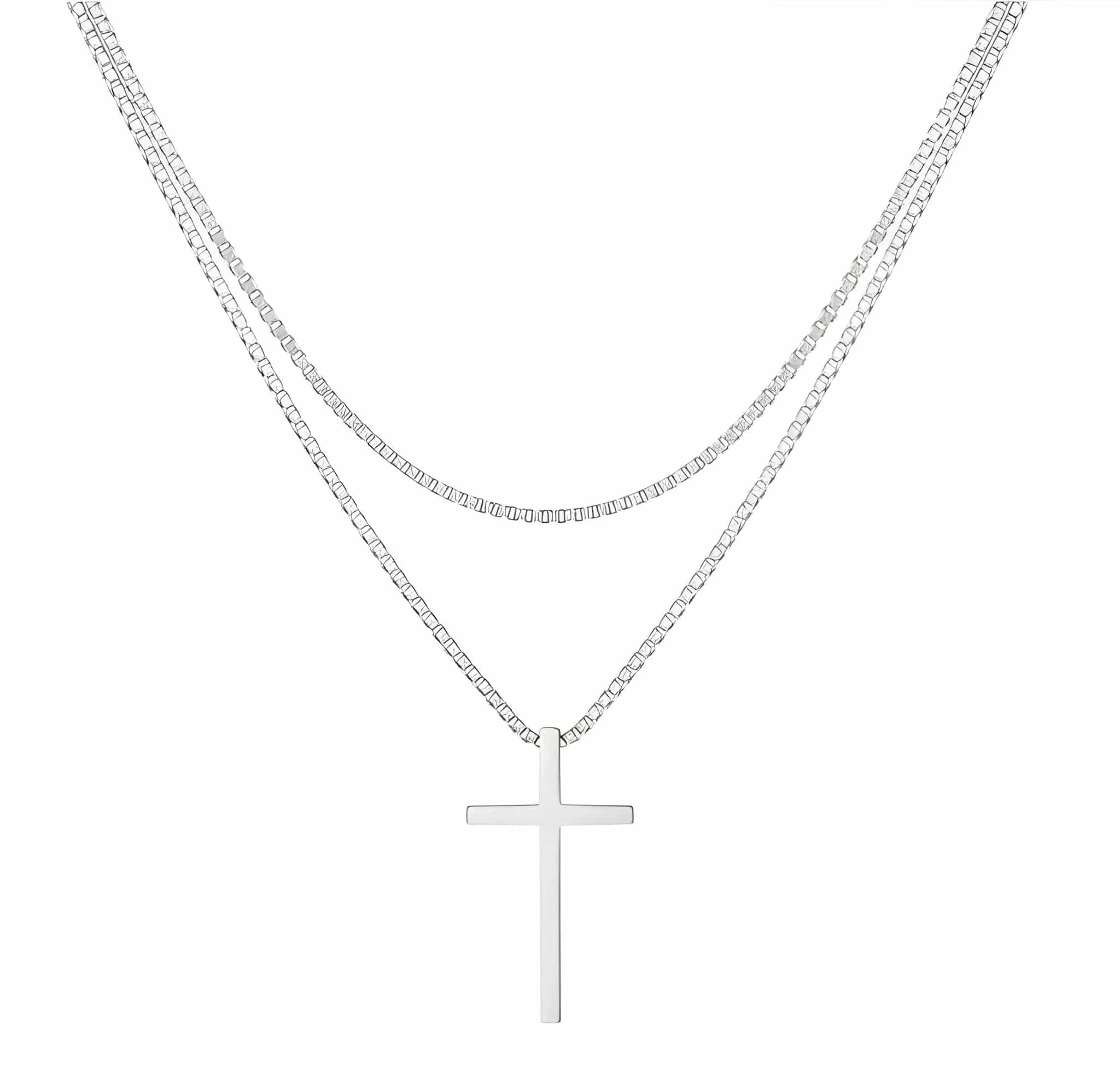 Aurify Kreuz Halskette Edelstahl