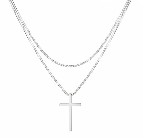 Aurify Kreuz Halskette Edelstahl