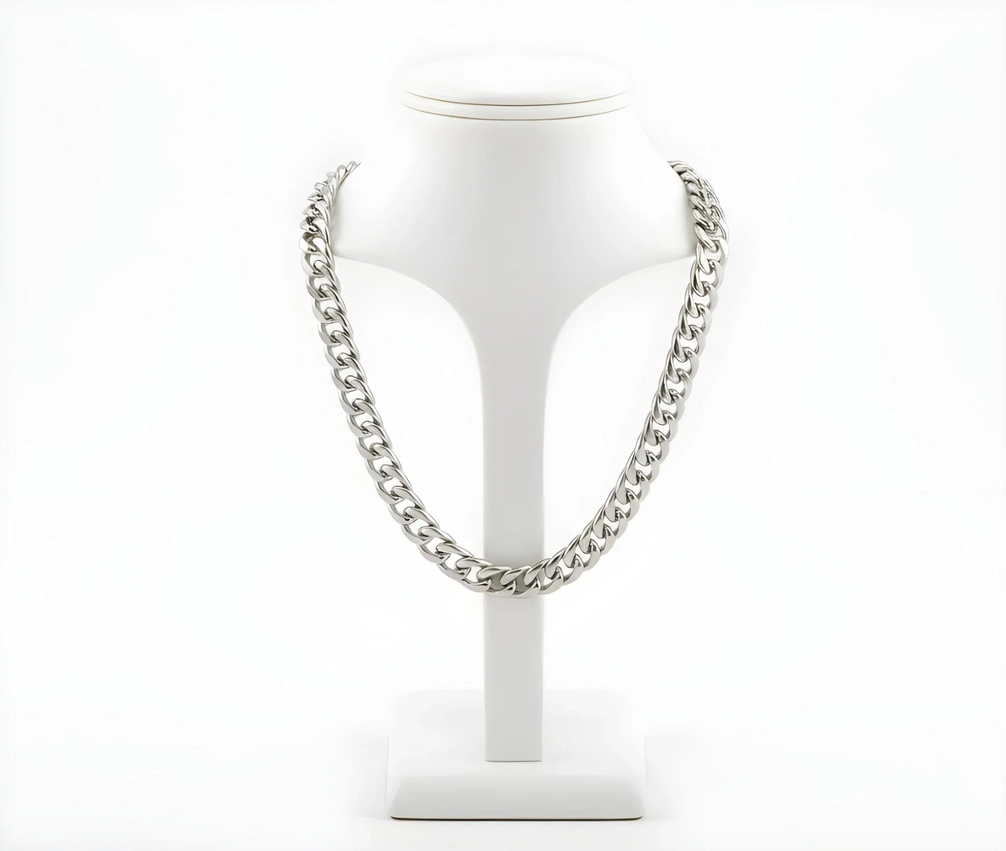 Aurify LA Cuban Link Kette Massiv Edelstahl