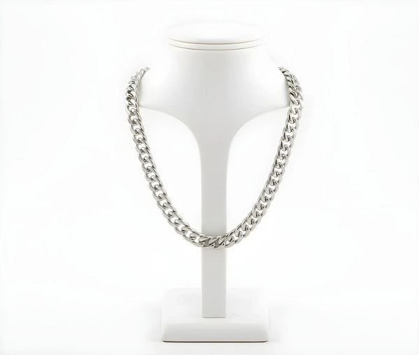 Aurify LA Cuban Link Kette Massiv Edelstahl