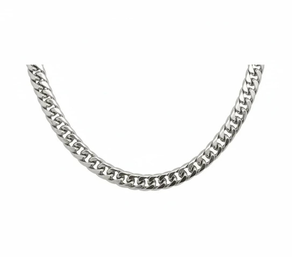 Aurify LA Cuban Link Kette Massiv Edelstahl