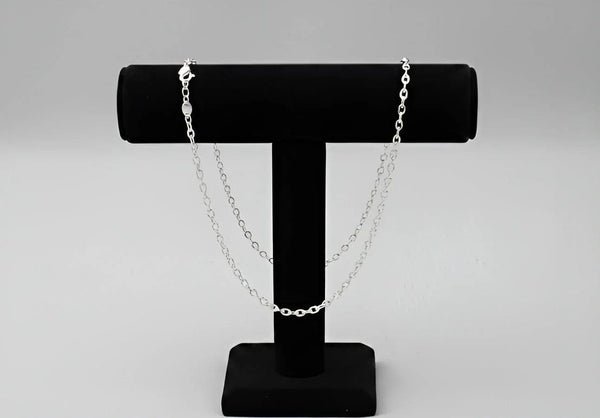 Aurify Massive Rund Ankerkette – hochwertig versilbert