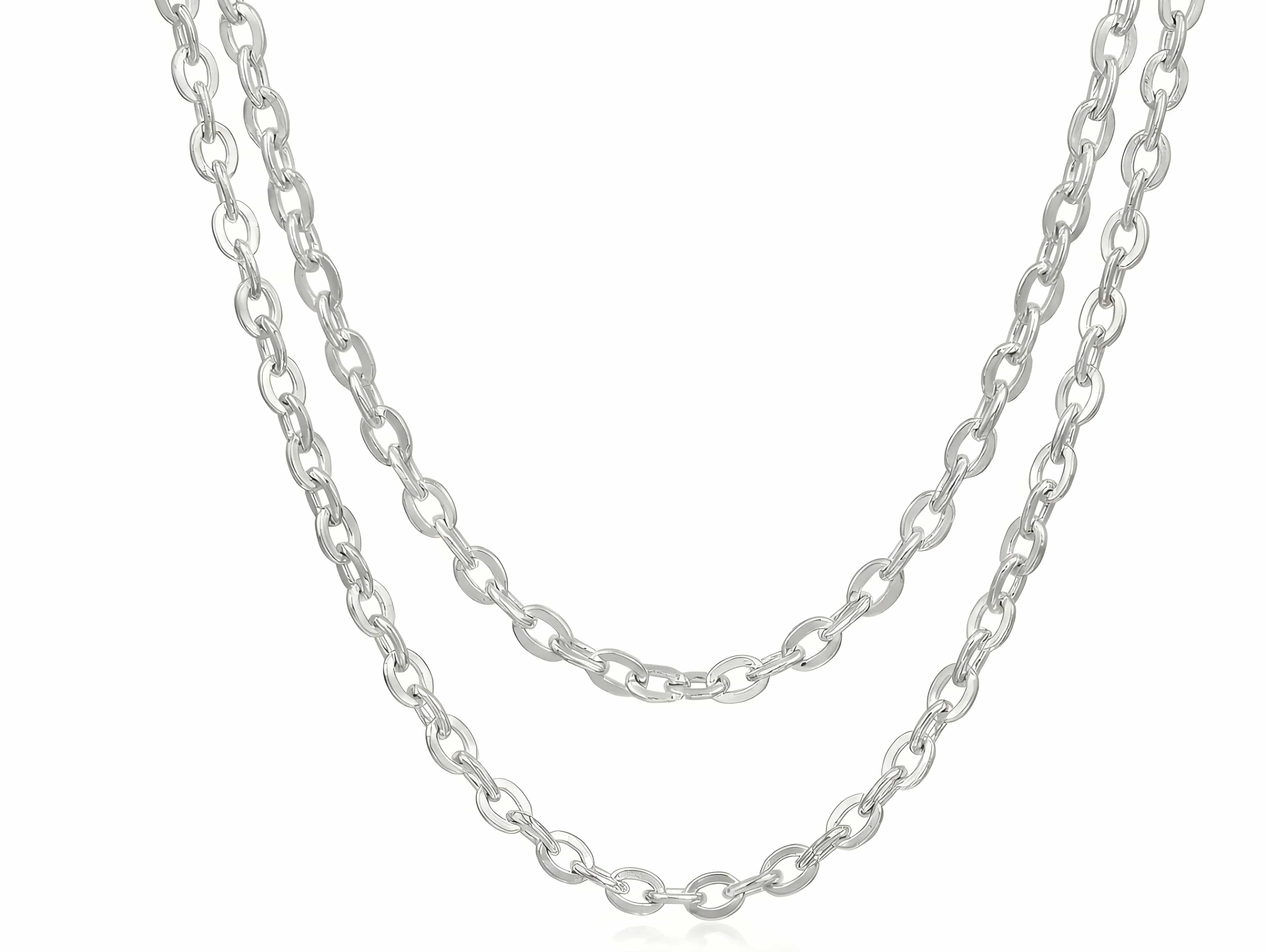 Aurify Massive Rund Ankerkette – hochwertig versilbert