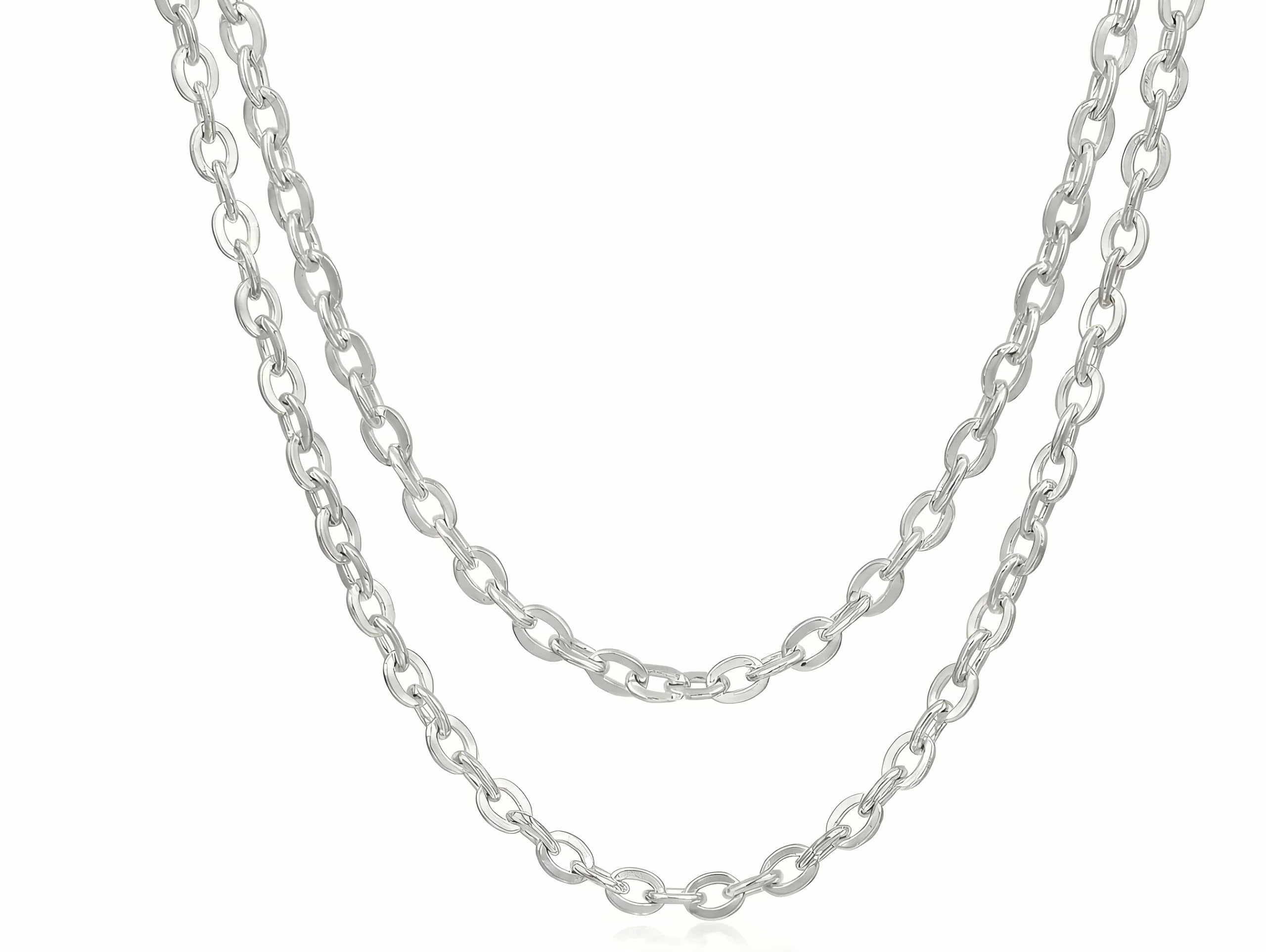 Aurify Massive Rund Ankerkette – hochwertig versilbert