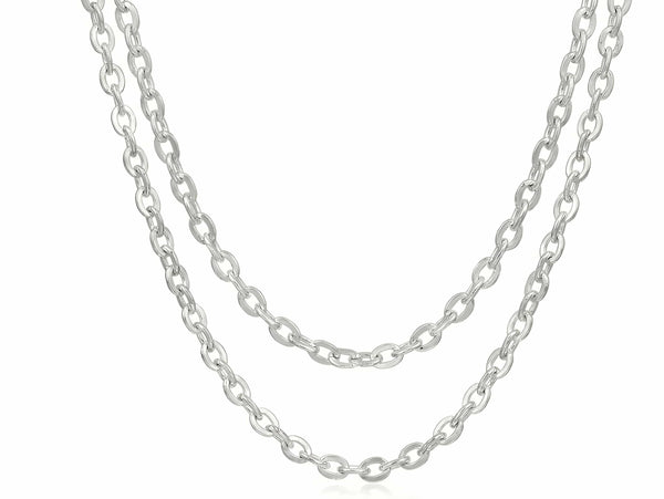 Aurify Massive Rund Ankerkette – hochwertig versilbert