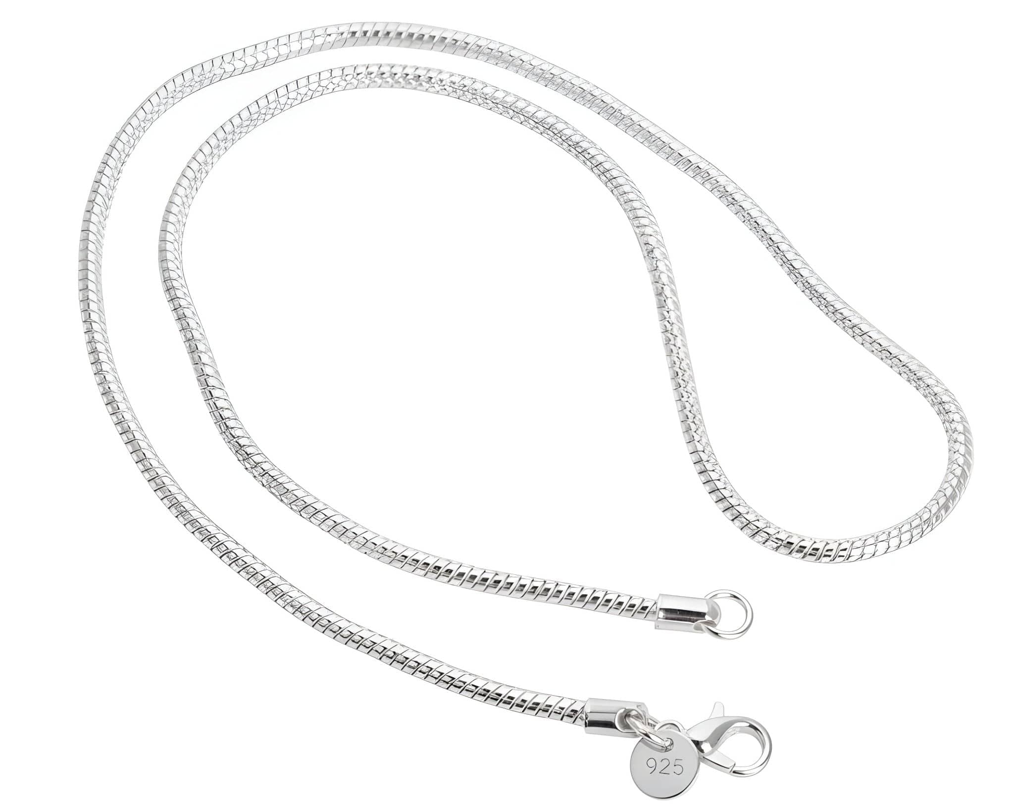 Aurify Massive Schlangenkette – versilbert, hochglanzpoliert