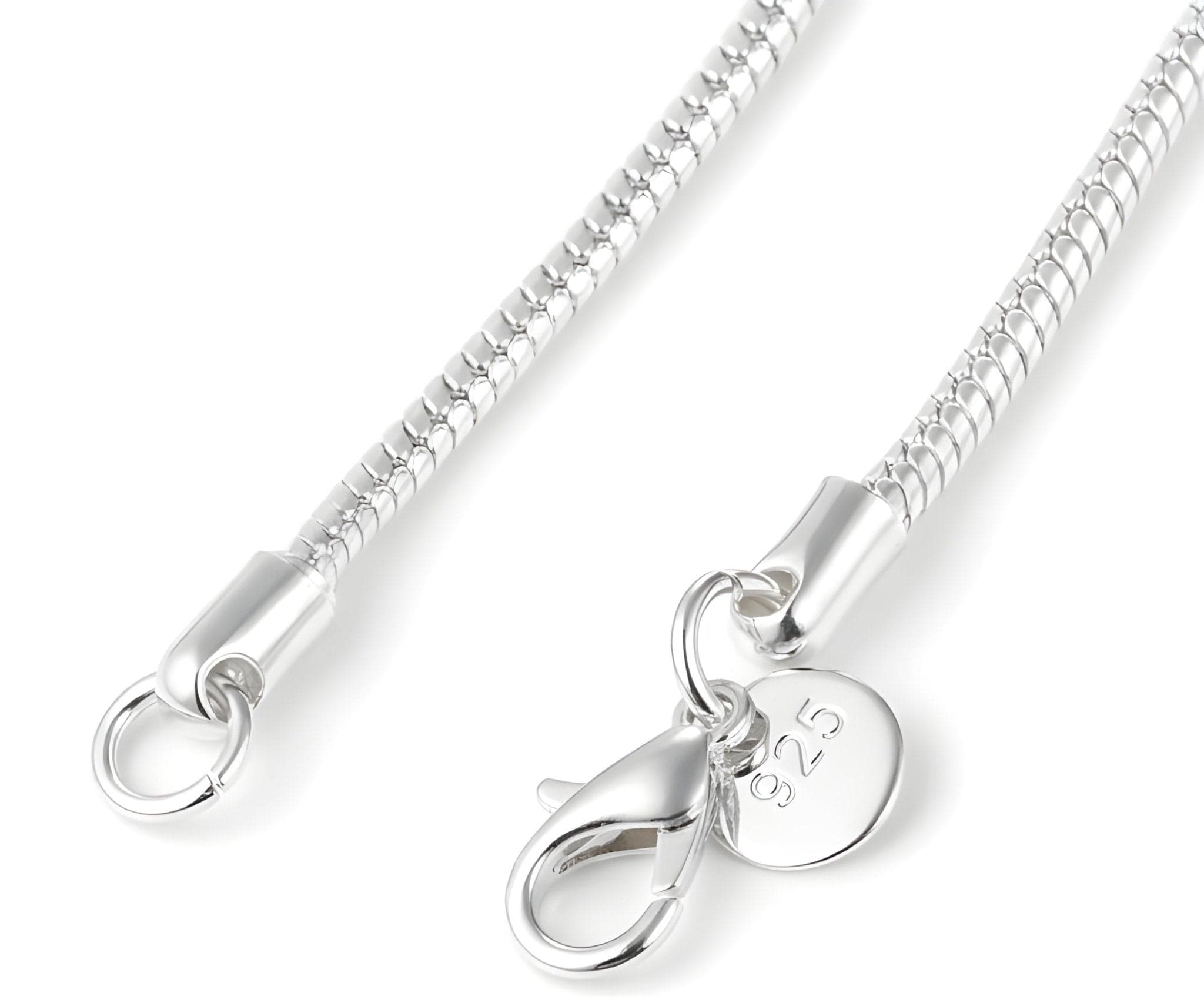 Aurify Massive Schlangenkette – versilbert, hochglanzpoliert