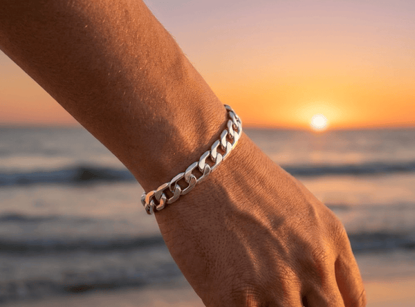 Aurify Massives Panzerarmband – hochwertig versilbert