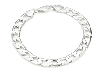 Aurify Massives Panzerarmband – hochwertig versilbert