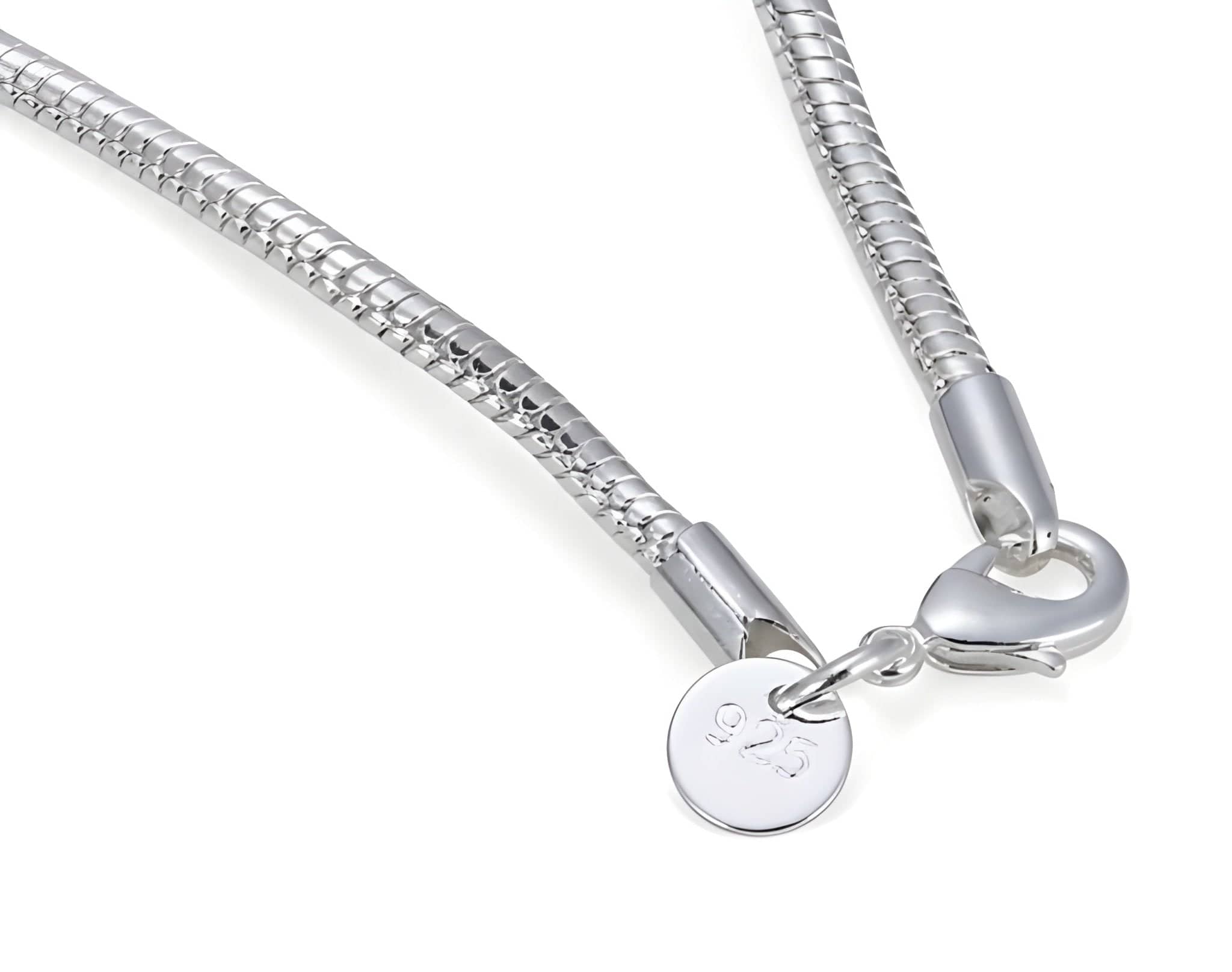 Aurify Massives Schlangenarmband – hochwertig versilbert