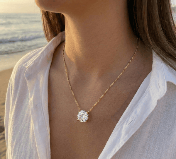 Aurify Moissanit Damenkette – 925er Sterling Silber