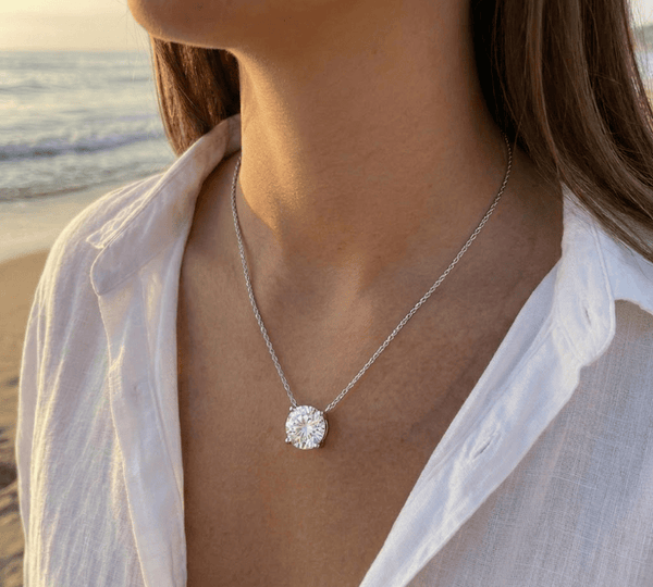 Aurify Moissanit Damenkette – 925er Sterling Silber