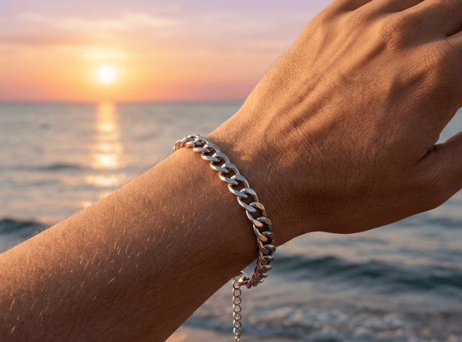 Aurify Panzerarmband Massiv Edelstahl