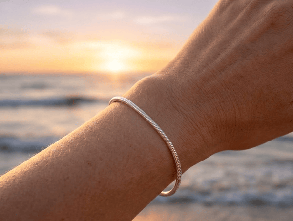 Aurify Schlangenarmband Edelstahl Massiv