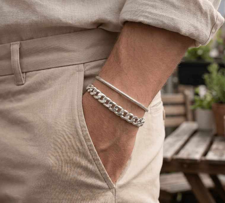 Aurify Signature Duo Set – Panzerarmband & Schlangenarmband