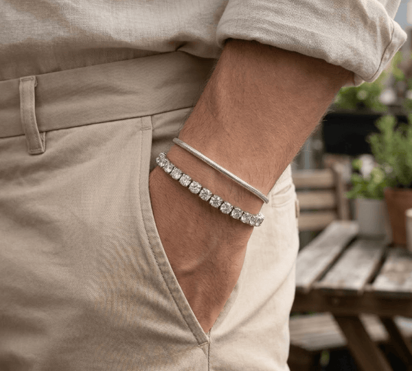 Aurify Signature Duo Set – Tennis & Snake Armband