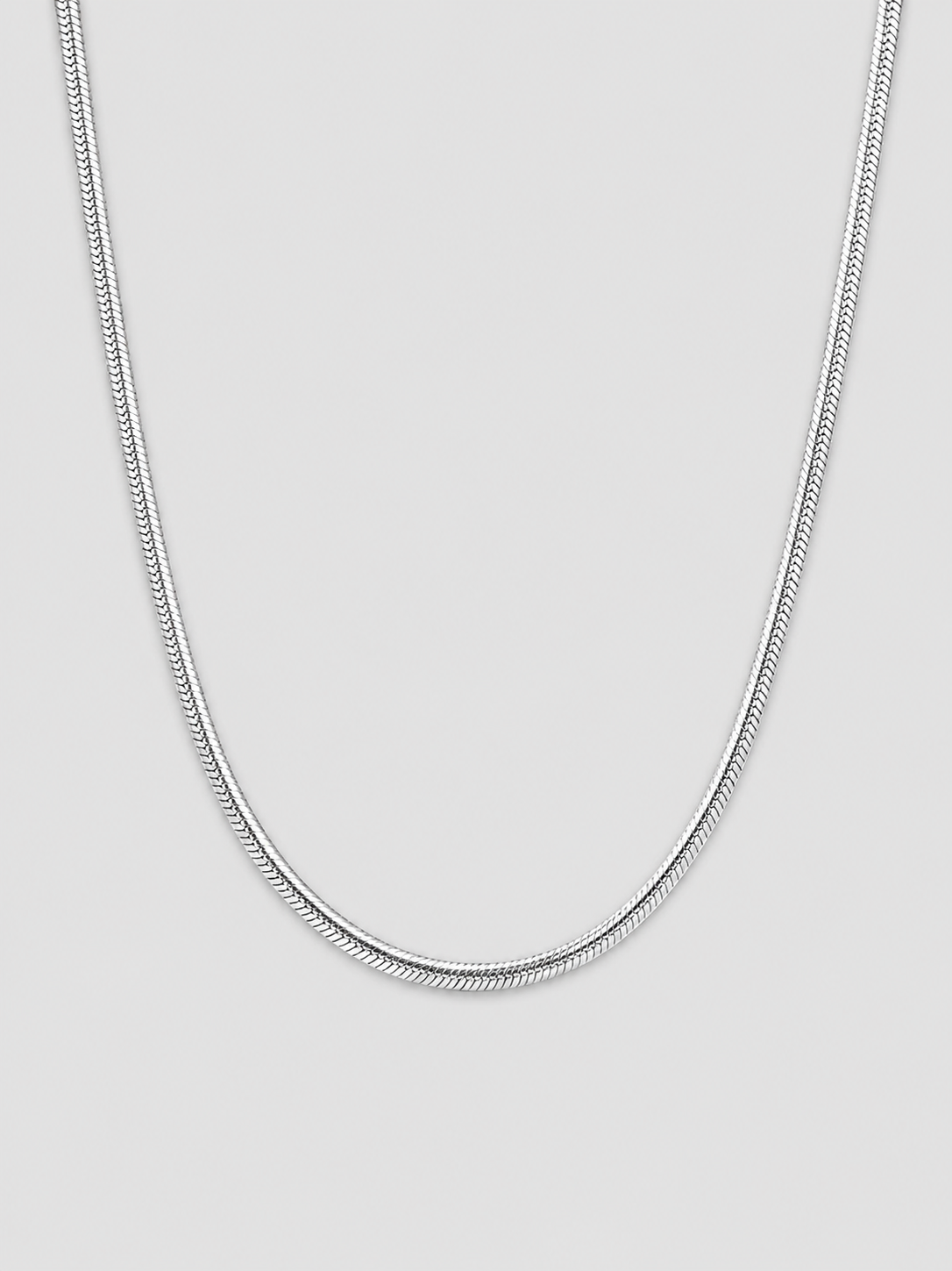 Schlangenkette Massiv Edelstahl