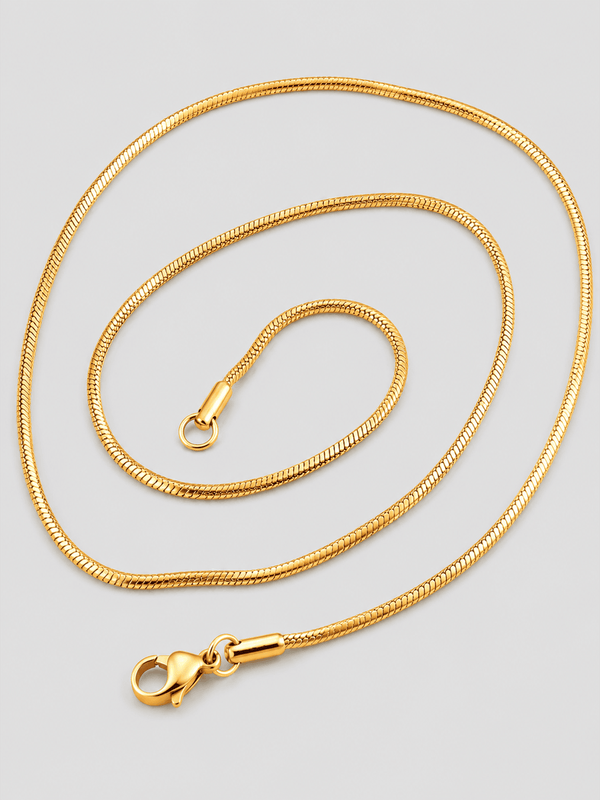 Schlangenkette Massiv Edelstahl Aurify