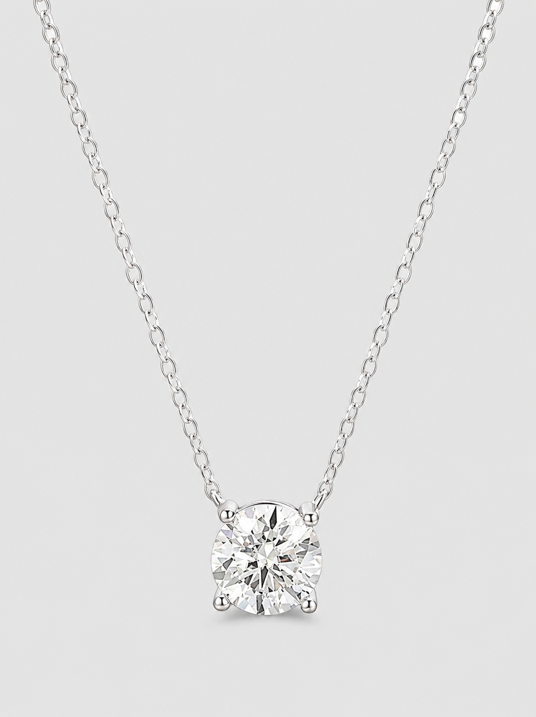 Moissanit Damenkette – 925er Sterling Silber