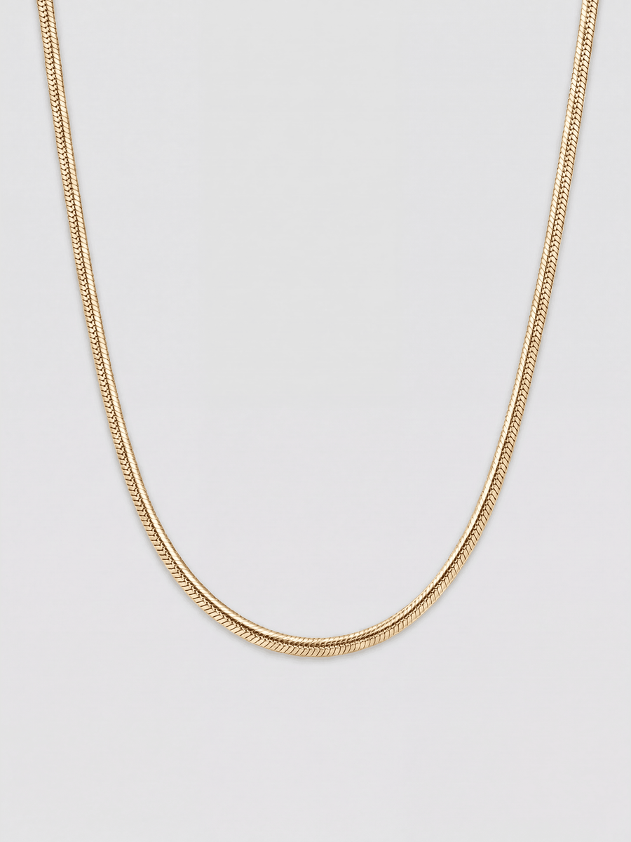 Schlangenkette Massiv Edelstahl Aurify