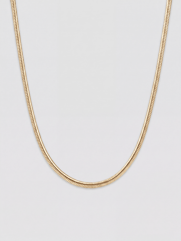 Schlangenkette Massiv Edelstahl Aurify