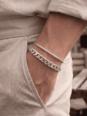 Signature Duo Set – Panzerarmband & Schlangenarmband