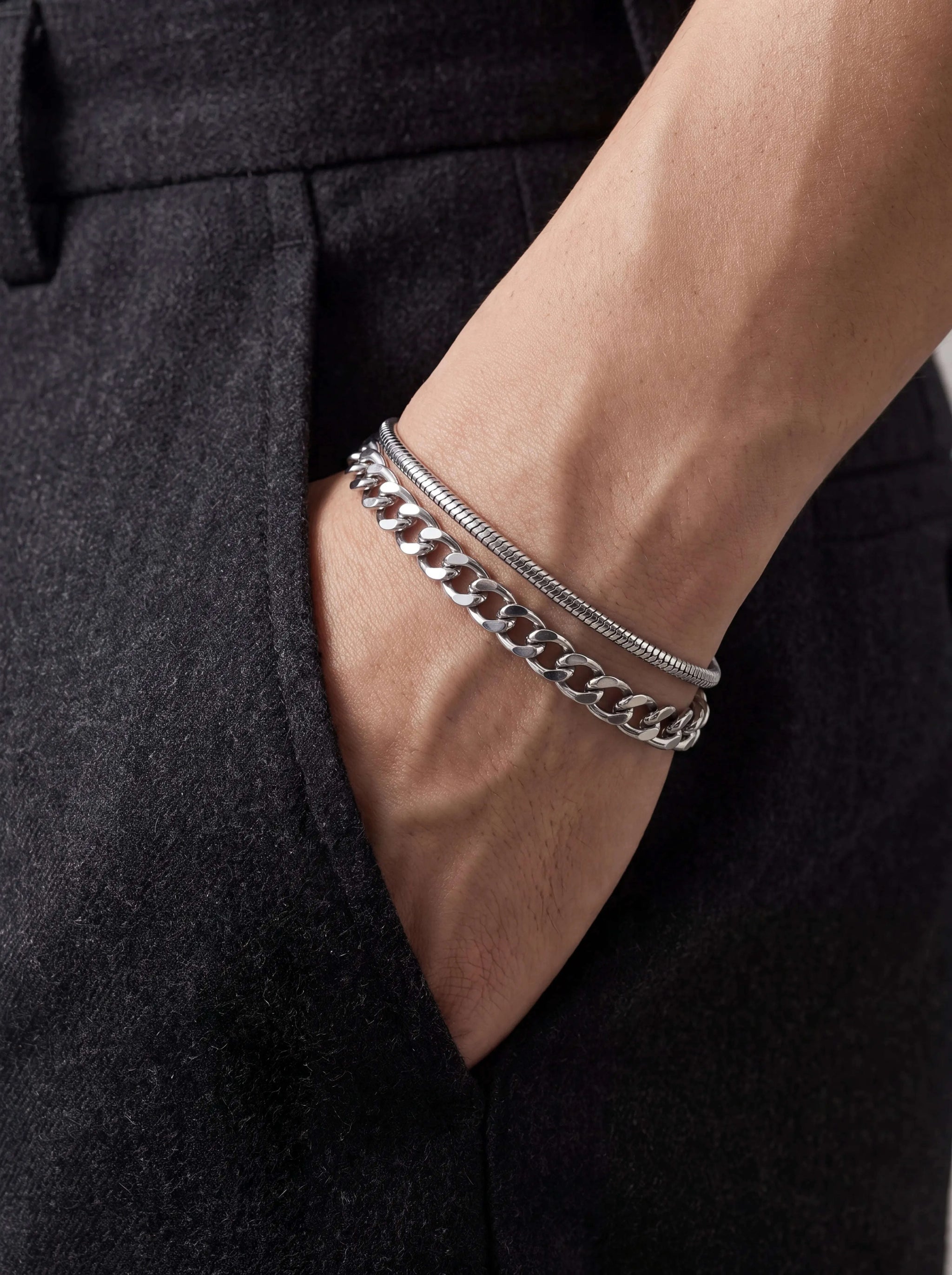 Signature Duo Set – Panzerarmband & Schlangenarmband Aurify