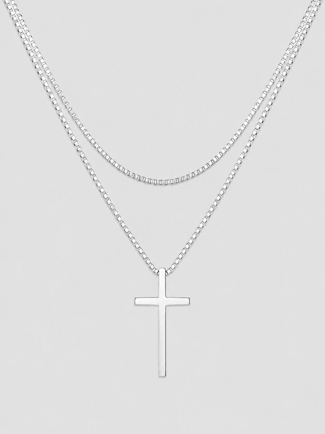 Kreuz Halskette Edelstahl