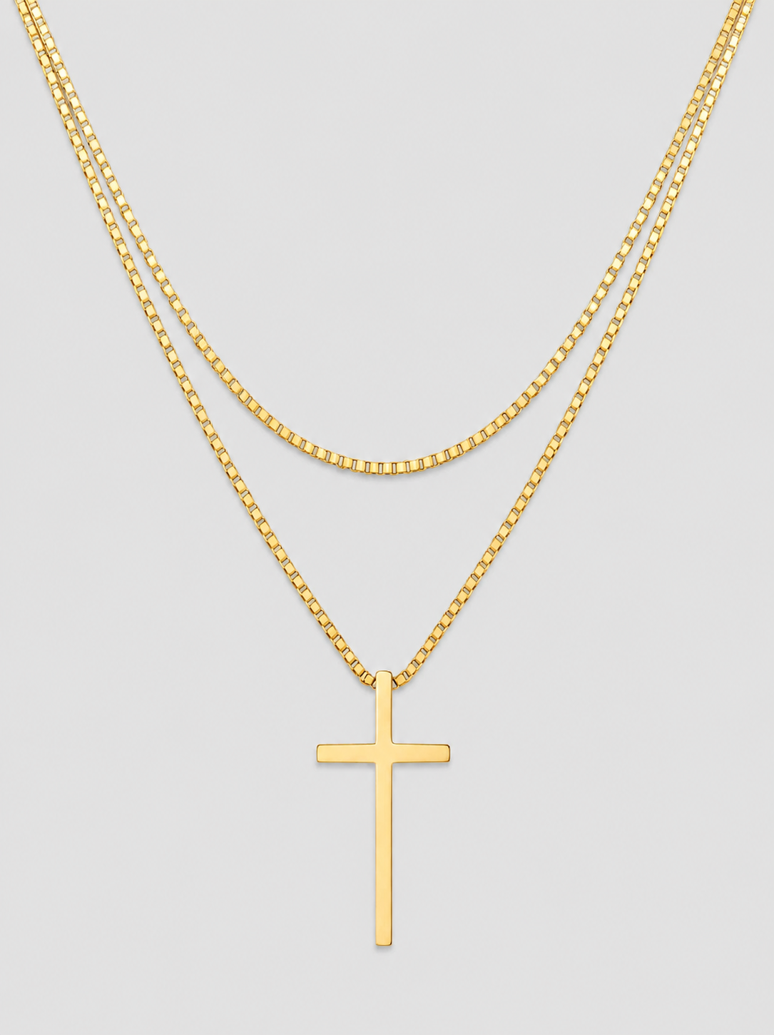 Kreuz Halskette Edelstahl