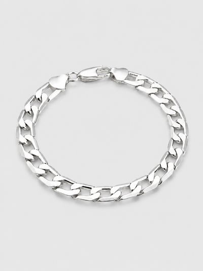 Massives Panzerarmband – hochwertig versilbert
