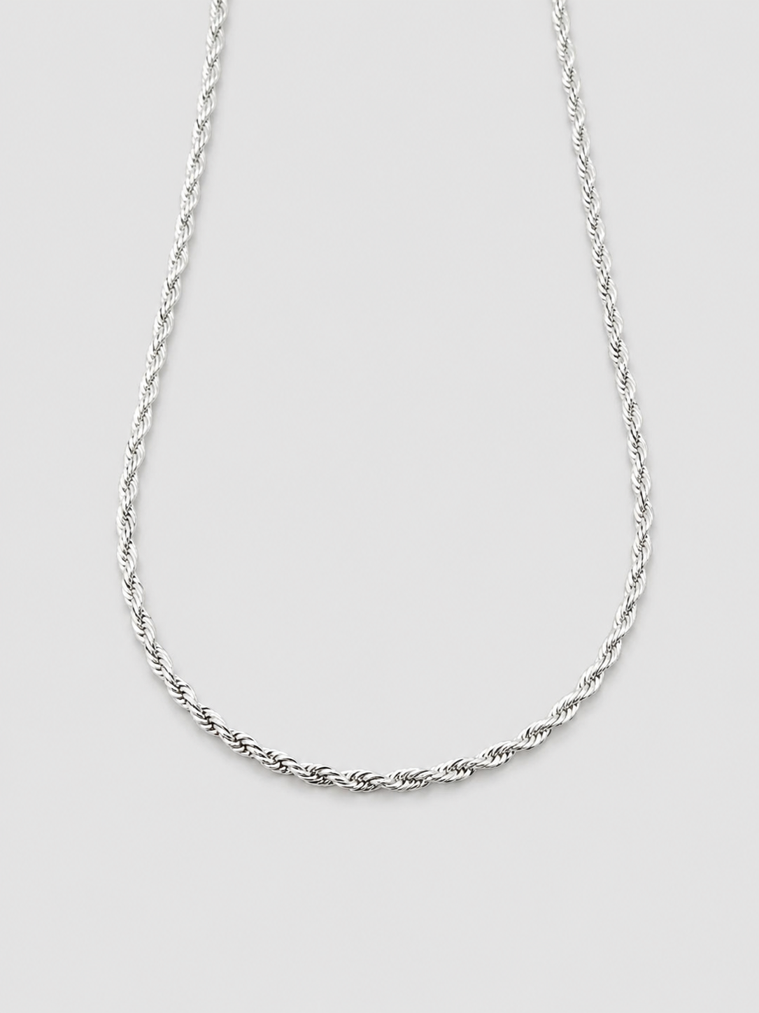 Massive Kordelkette – hochwertig versilbert product image