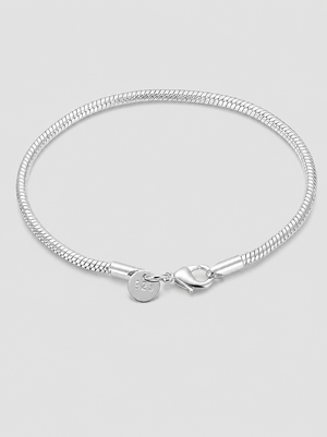 Massives Schlangenarmband – hochwertig versilbert