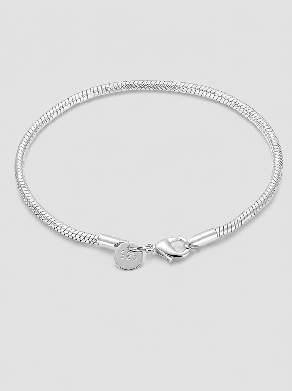 Massives Schlangenarmband – hochwertig versilbert